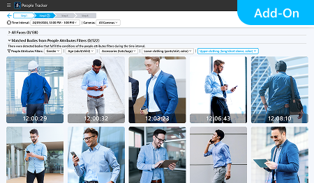 Track a person across cameras by appearance alone